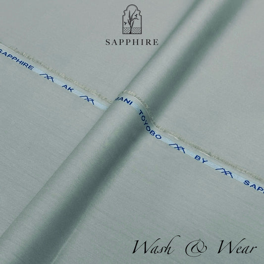 Sapphire Ocean Green Wash & Wear Unstitched Suit