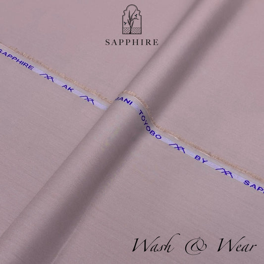 Sapphire Dull Pink Wash & Wear Unstitched Suit